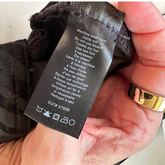 NWT Rag & Bone Nina High-Rise Ankle Skinny Pants Black Zebra 32 - Picture 10 of 14